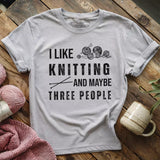 Knitting & 3 People t-shirt