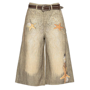 Mermaidcore Wide-Leg Culottes