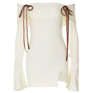 Hopeless Romantic Off Shoulder Mini Dress