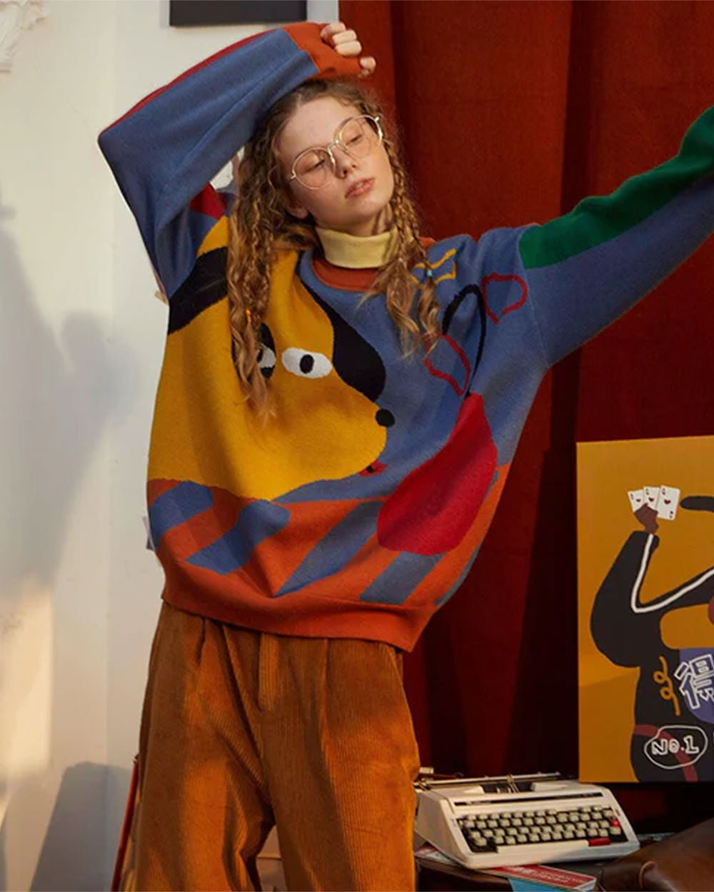 Oversized Hungry Dog Sweater