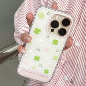 Pastel Aesthetic Clover iPhone Case