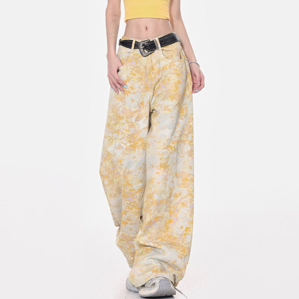 Lemon Swirl Baggy Pants