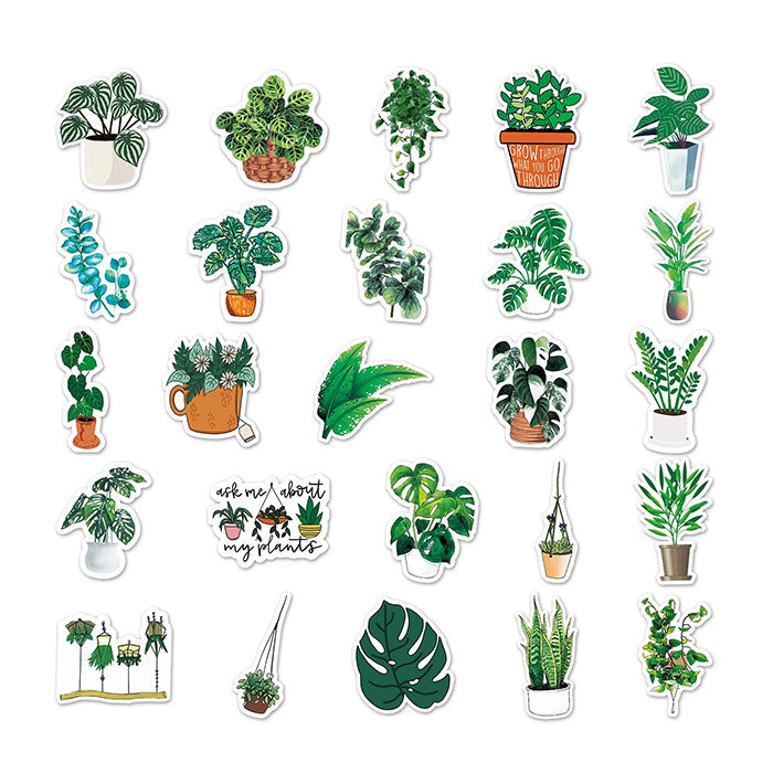 Plant Mom Aesthetic 50 pcs Sticker Pack