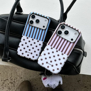 Polka Dot & Stripes iPhone Case