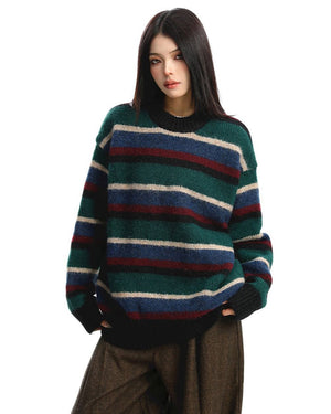 Primary Colors Striped Knit Sweater