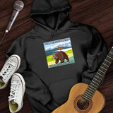 Chicken On A Bear Hoodie