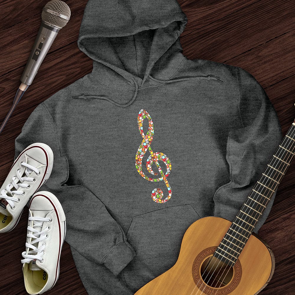 Christmas Treble Clef Hoodie