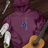 Blue Jazz Sax Hoodie