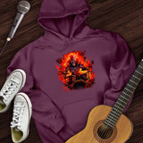 Fiery Drummer Guitar Hoodie