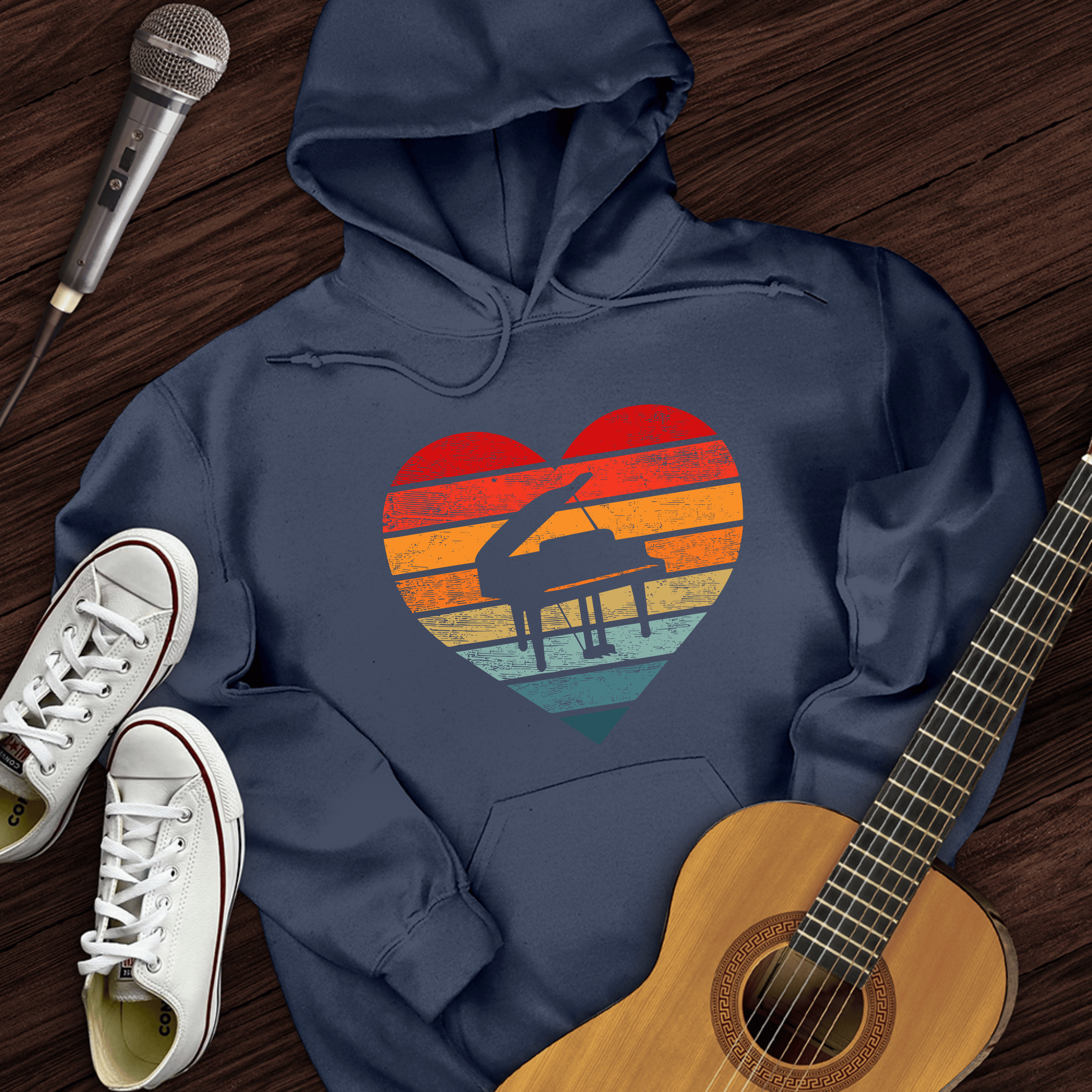 I Love Piano Hoodie