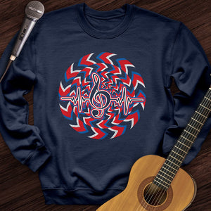 Heartbeat Music Note Crewneck