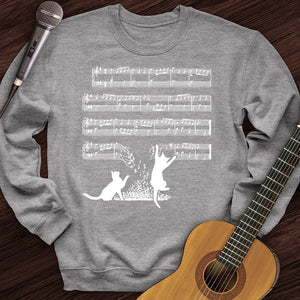 Cat Music Sheet Crewneck