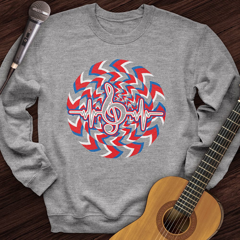 Heartbeat Music Note Crewneck