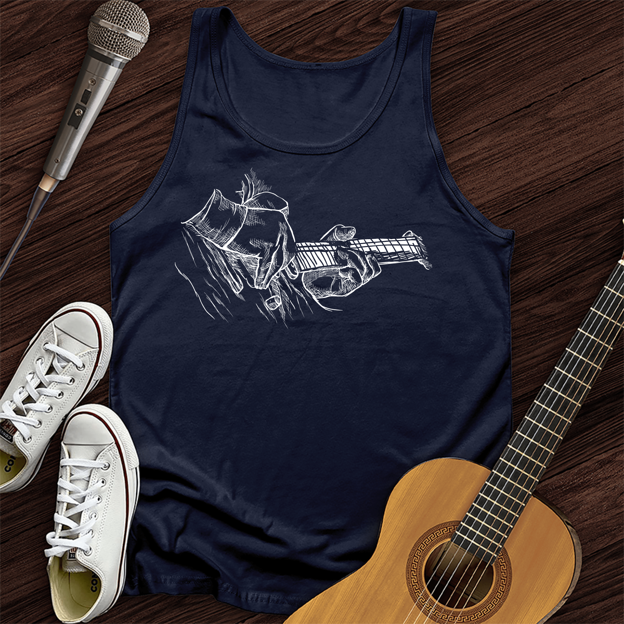 Bass Sketch Tank Top