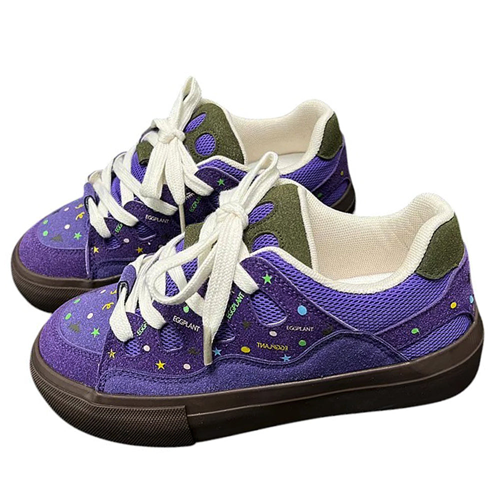 Purple Star Skater Sneakers