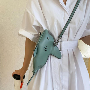 Shark-Shaped Crossbody Bag