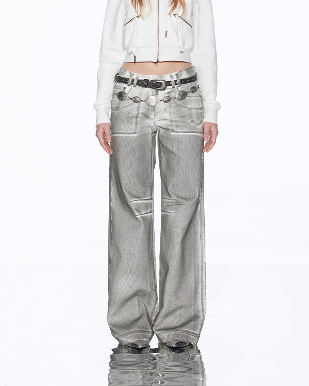High Fashion Silver Jeans