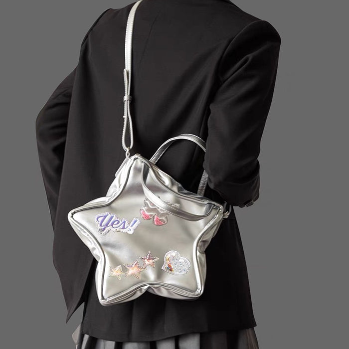 Y2K Aesthetic Star-Shaped Backpack