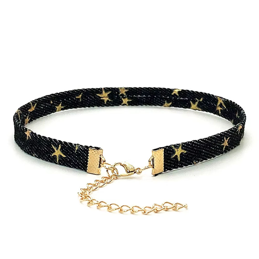 Star Girl Denim Choker