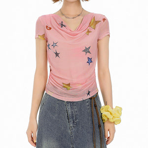 Star Child Swing Collar Top