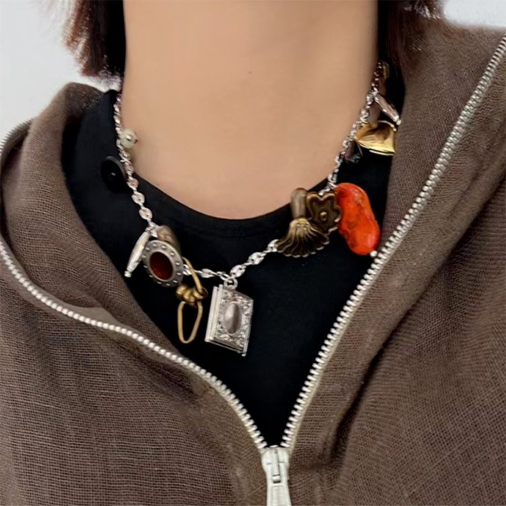 Vintage Inspired Charm Necklace