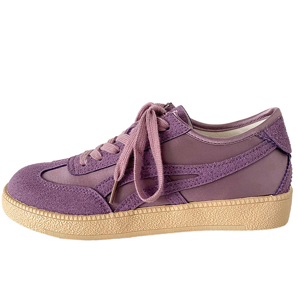 Violet Suede Retro Sneakers