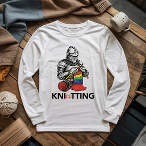 Knight Knitting Long Sleeve T-shirt