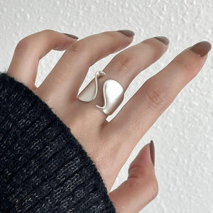 Wide Wavy Band Ring