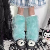 Y2K Fuzzy Leg Warmers