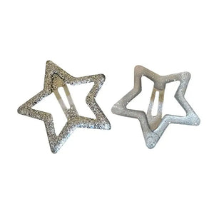 Y2K Glitter Star Hair Clips