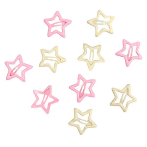 Y2K Pastel Star Hair Clips Set