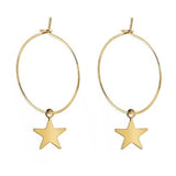 Star Girl Hoop Earrings
