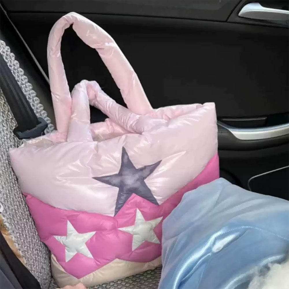 Y2K Star Puffer Handbag