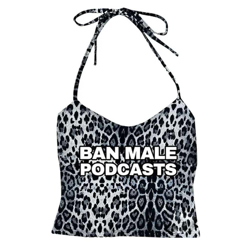 Y2K Style Podcasts Halter Top